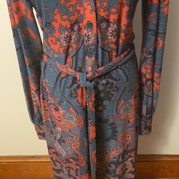 🐢🐢Laundry Retro 70’s design Tie waist dress ⚡️ - Picture 6 of 13